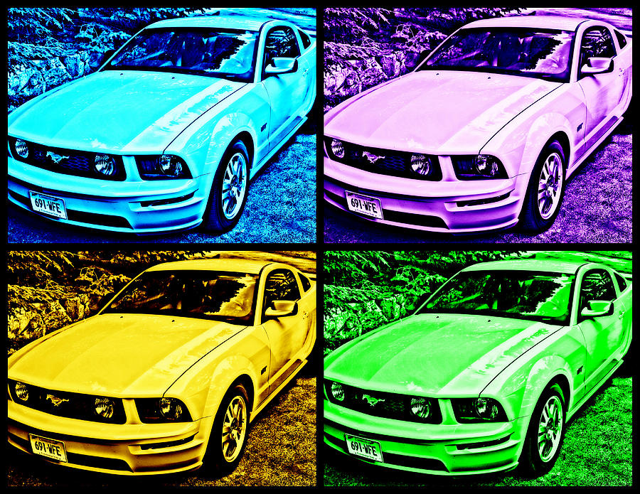 Ford Mustang GT Collage 4 Photograph by Aurelio Zucco