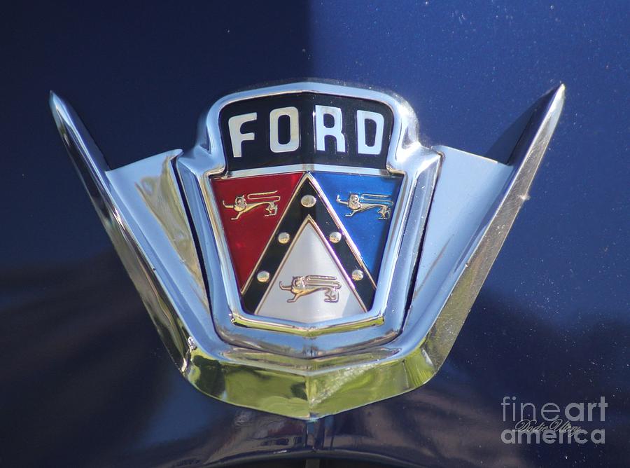 Ford on Blue Photograph by Dodie Ulery