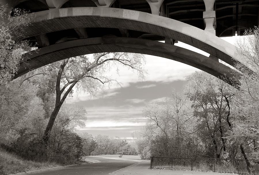 Ford Parkway bridge over West River Road in Minneapolis Photograph by Jim Hughes