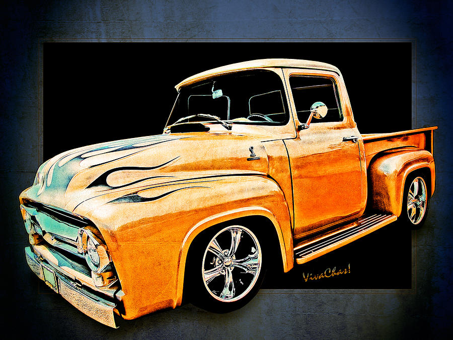 Ford Pickup in Flaming Gold Photograph by Chas Sinklier