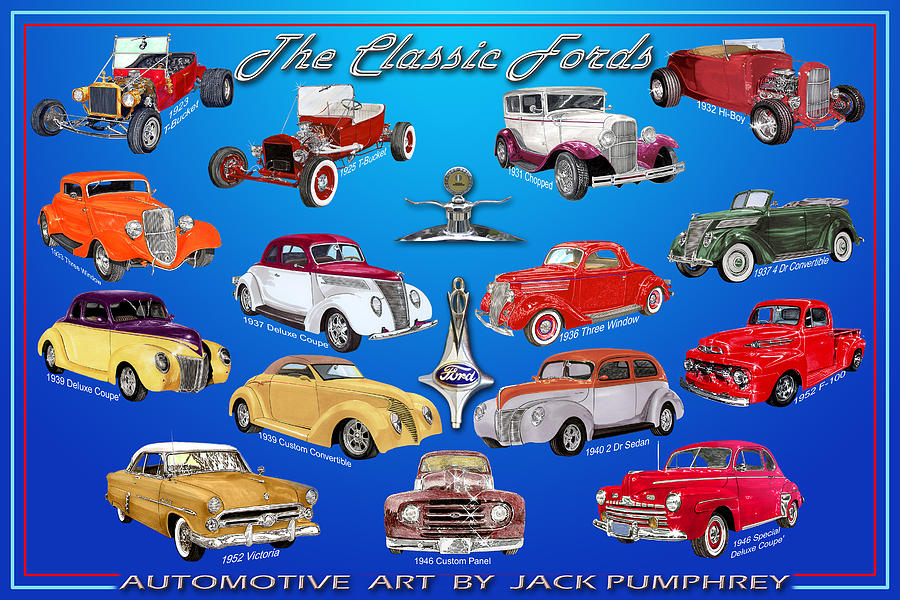The Classic Ford Poster Painting