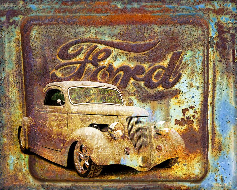 Ford Coupe Rust Photograph by Steve McKinzie
