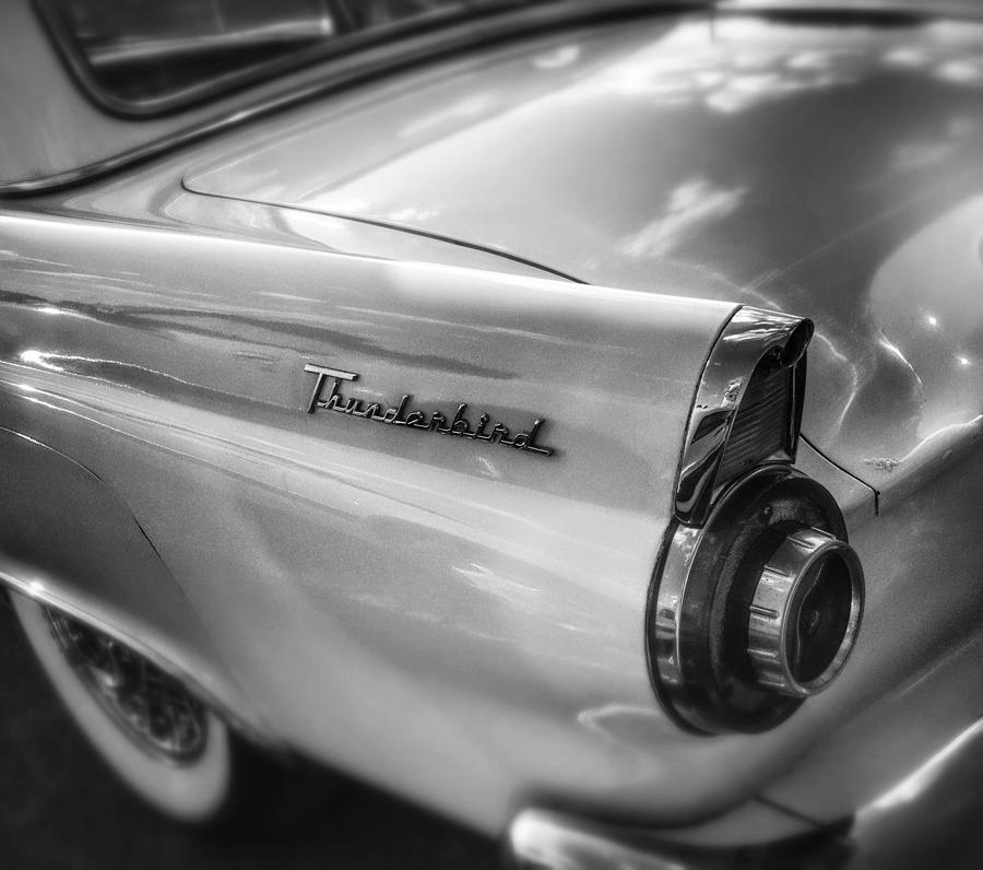 Ford Thunderbird BW 1 Photograph by Andrew Rhine