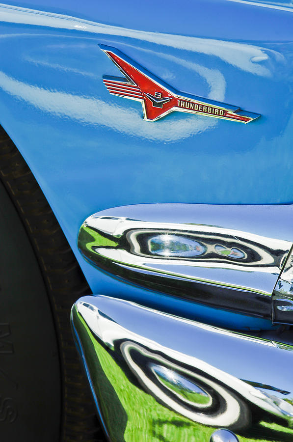 Ford Thunderbird Emblem -0505c Photograph by Jill Reger