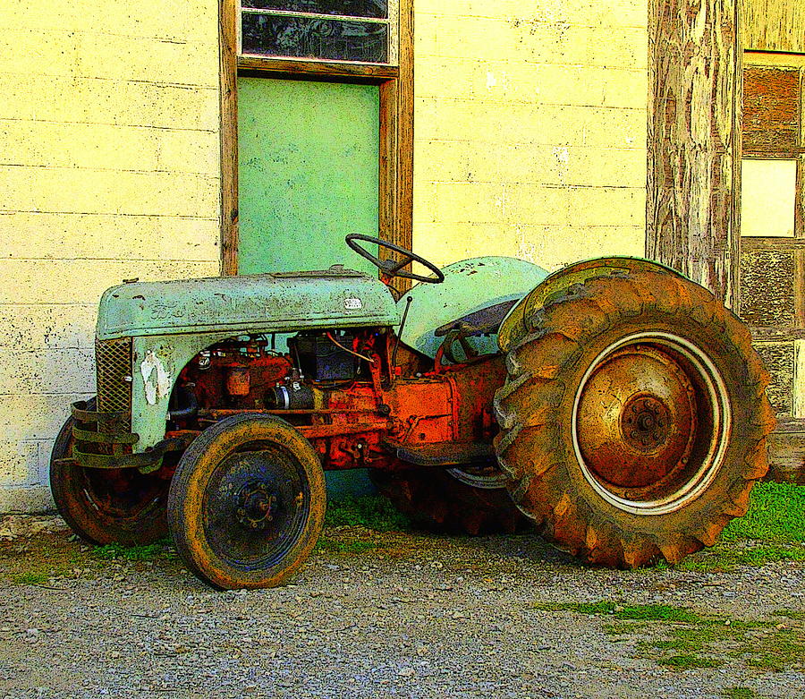 Ford Tractor Photograph by Rodney Lee Williams