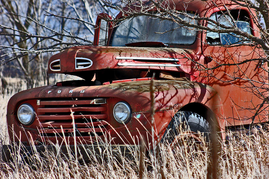 Car Photograph - Dodge Truck  by Jon Baldwin  Art
