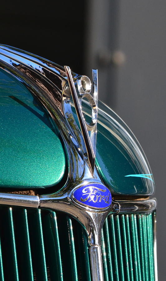 Ford V-8 Emblem Photograph by Dean Ferreira