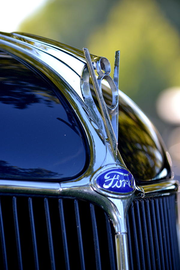 Ford V8 emblem Photograph by Dean Ferreira