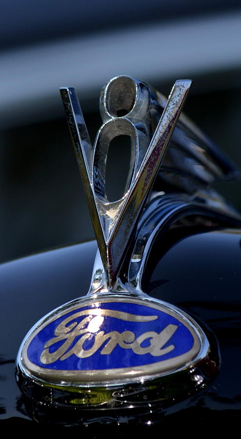 Ford V8 Ornament Photograph by Dean Ferreira - Fine Art America