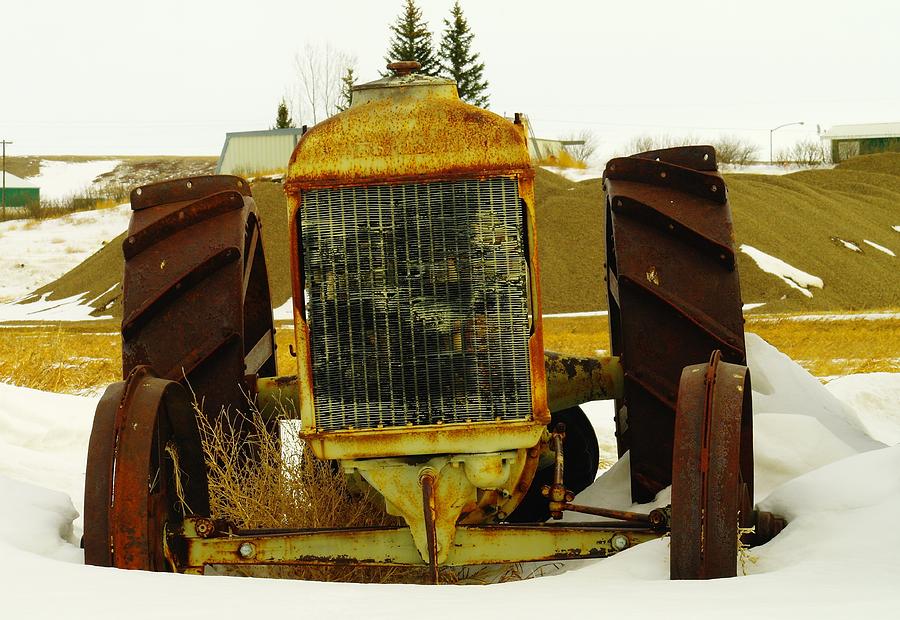 Fordson Tractor Plentywood Montana Photograph by Jeff Swan