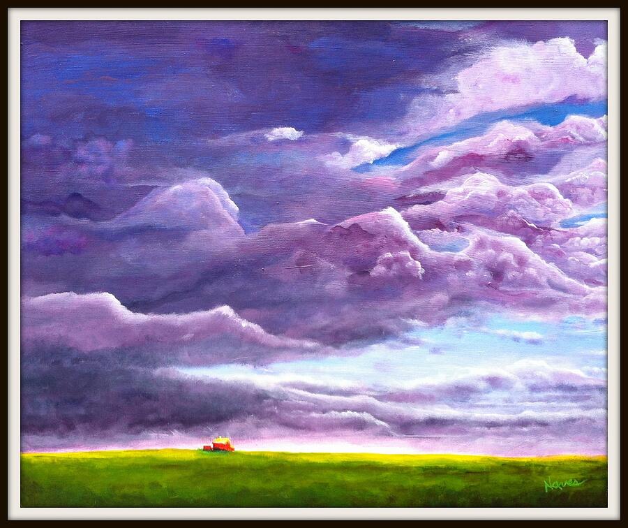 Foreboding Clouds Painting by Deborah Naves