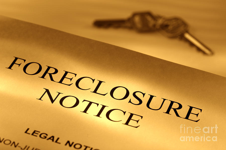 Key Photograph - Foreclosure Notice by Olivier Le Queinec