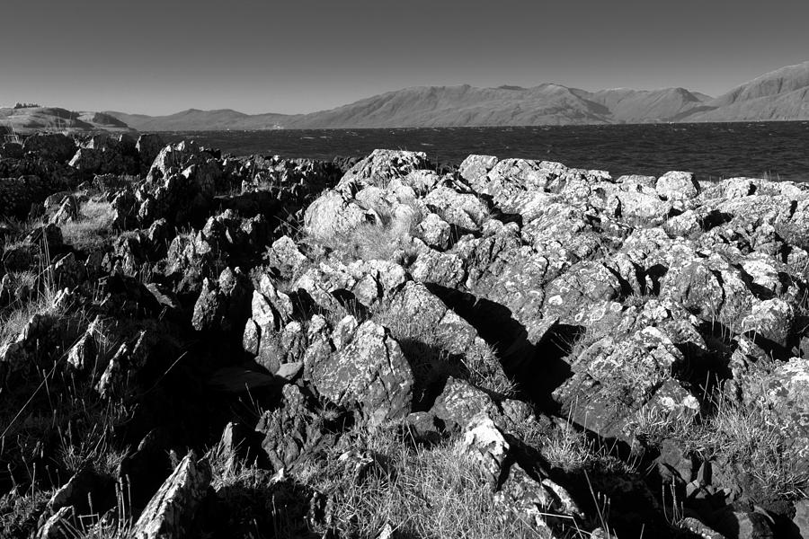 Foreground Rocks and Background Mountains Photograph by Dennis Dame