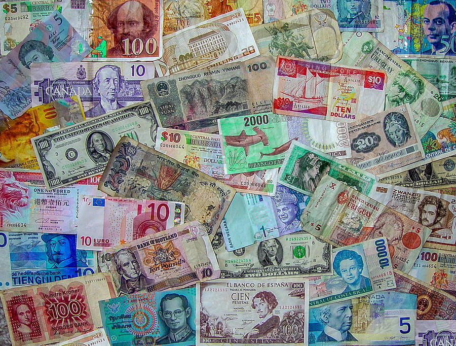 Foreign Currency Collection Photograph by Randy Straka