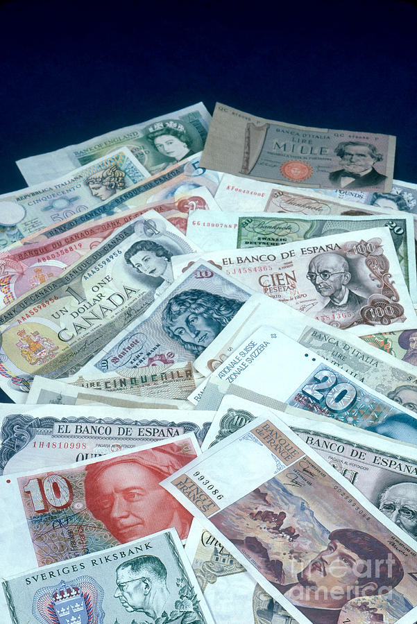 Foreign Money Photograph by Catherine Ursillo