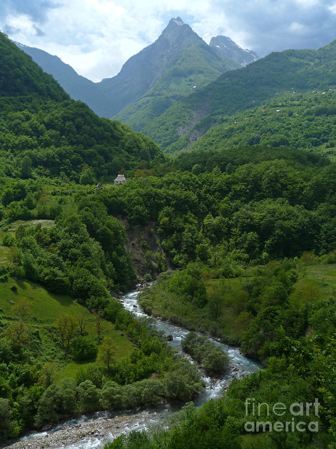 Moraca River and Mountains - Montenegro Photograph by Phil Banks