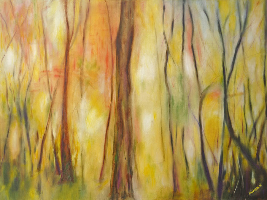 Forest Awakening Painting by Barbara Anna Knauf