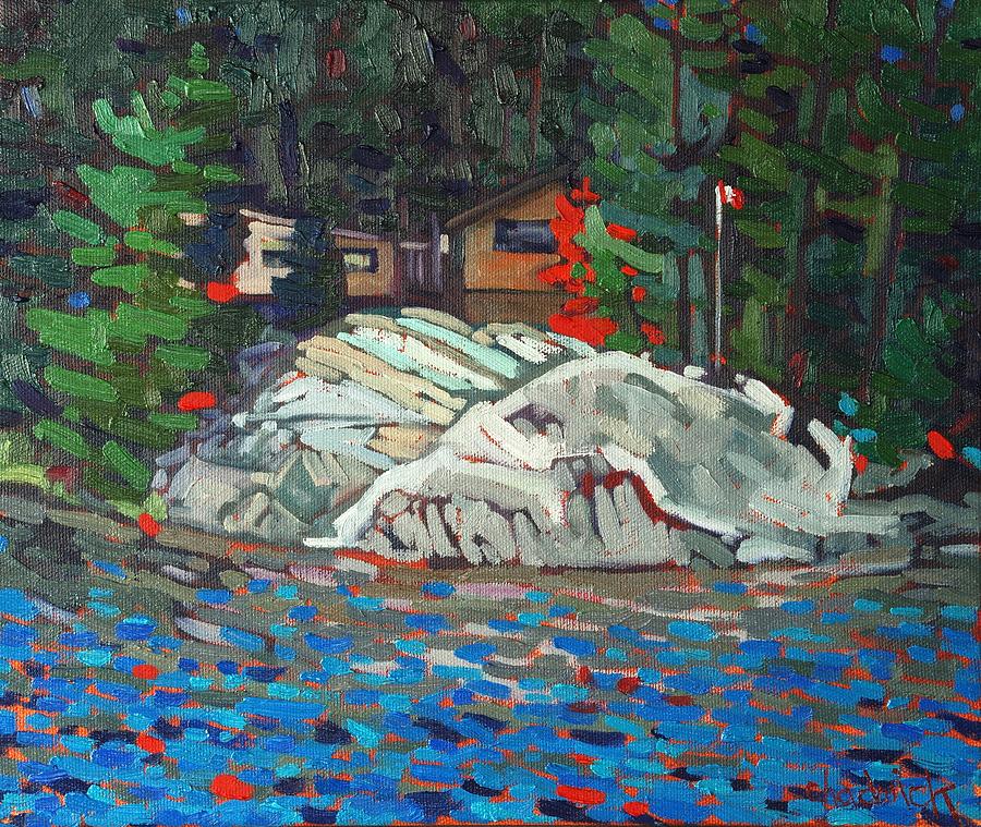 Impressionism Painting - Forest Cottage by Phil Chadwick