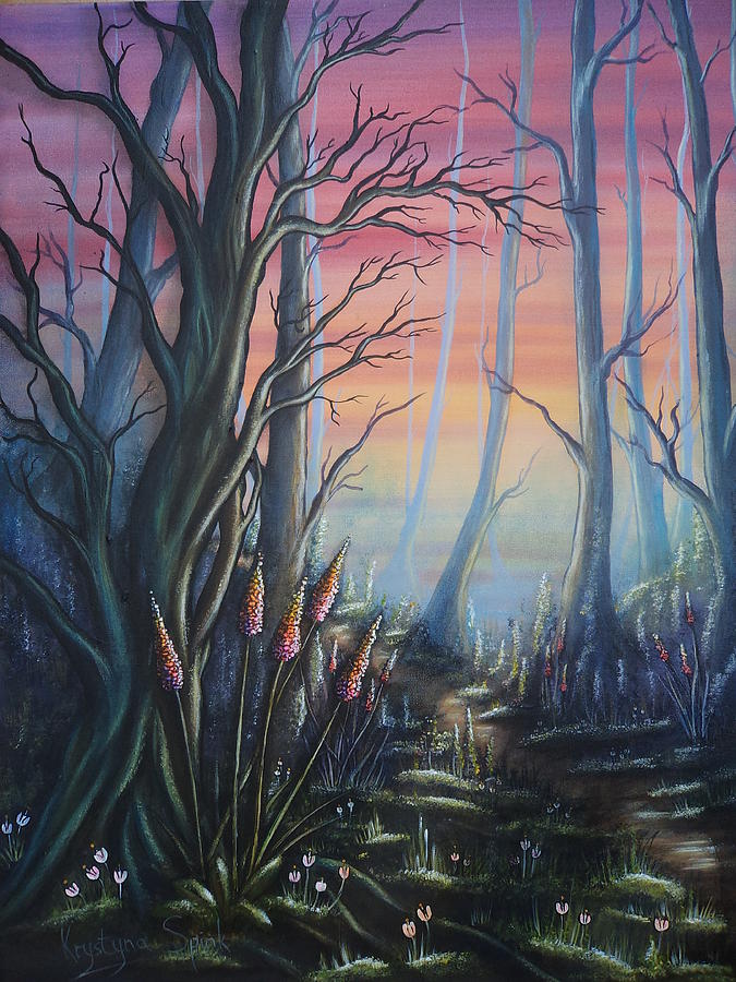 Forest Dreams Painting by Krystyna Spink