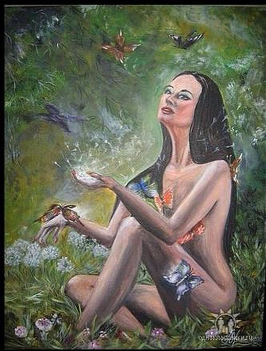 Forest Fairy Painting by Anatoli Troitski