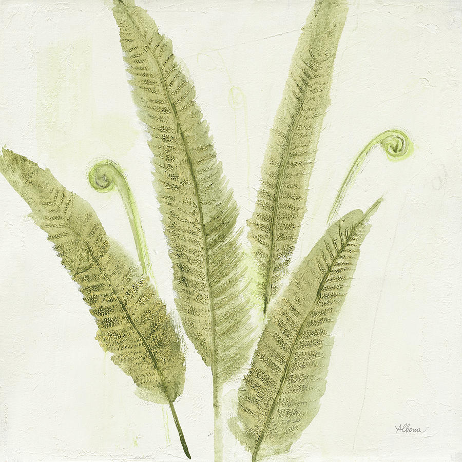 Ferns Painting - Forest Ferns II by Albena Hristova