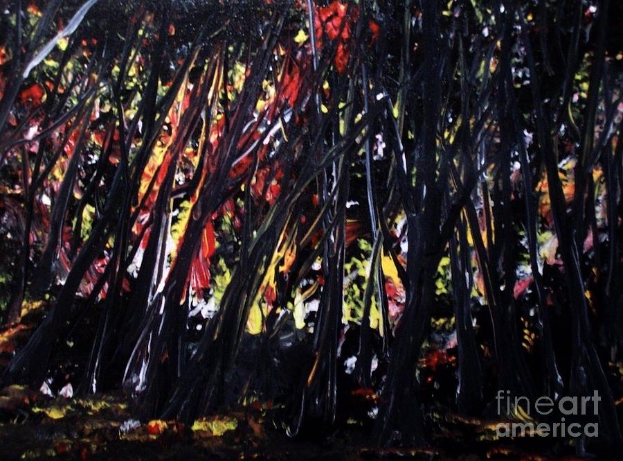 Forest Fire Painting by James and Donna Daugherty