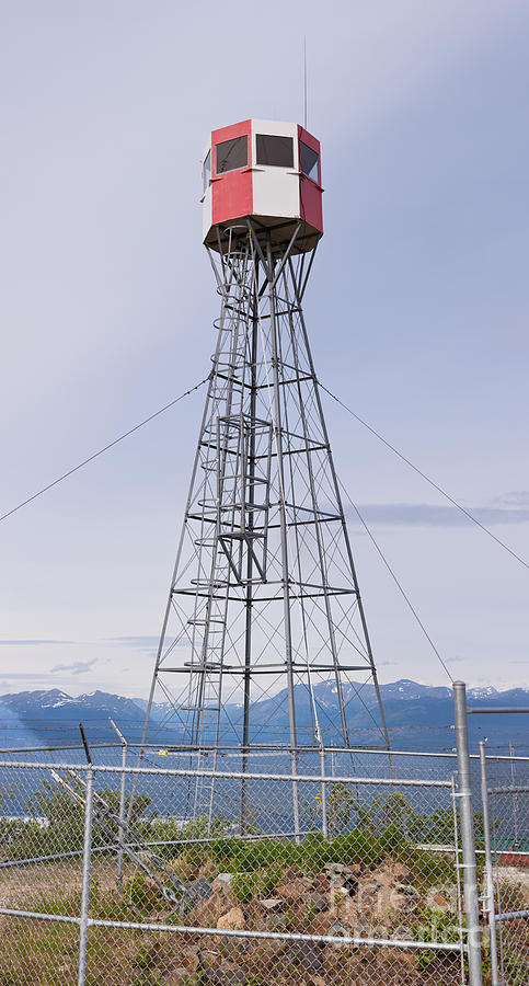 Forest Fire Watch Tower Near Tagish Yukon T Canada Photograph by