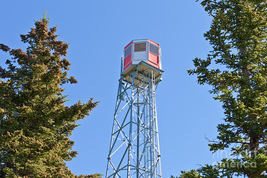 Forest Fire Watch Tower Steel Lookout Structure Photograph by Stephan