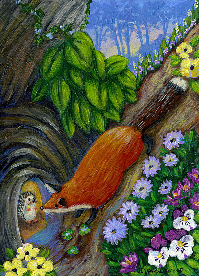 Forest Friends Painting by Jacquelin L Westerman
