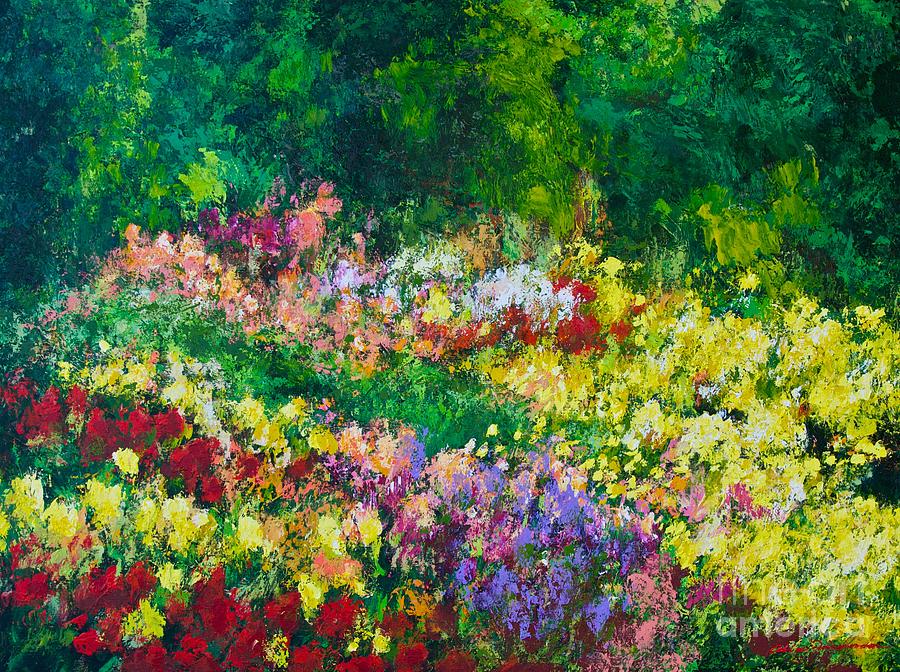 Forest Garden Painting by Allan P Friedlander