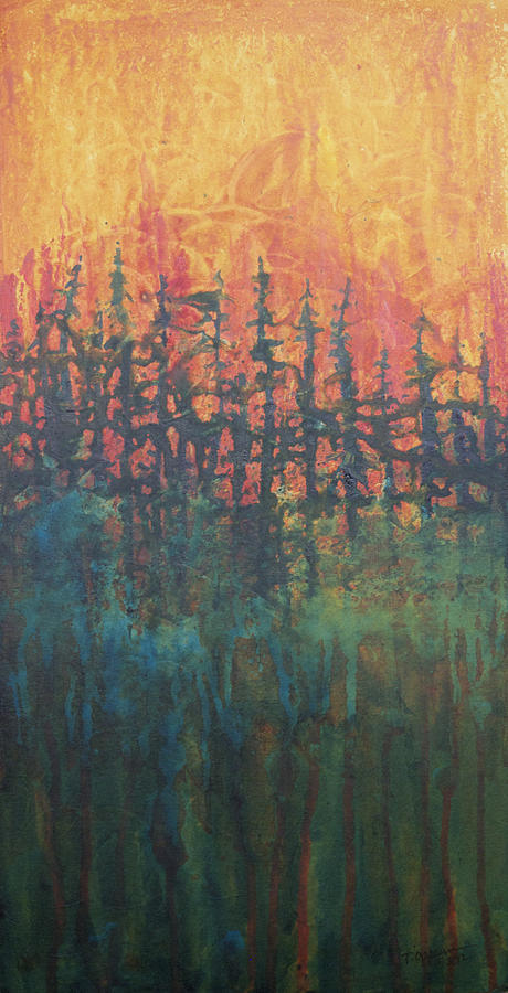 Forest Glow #2 Painting by Tonja Opperman