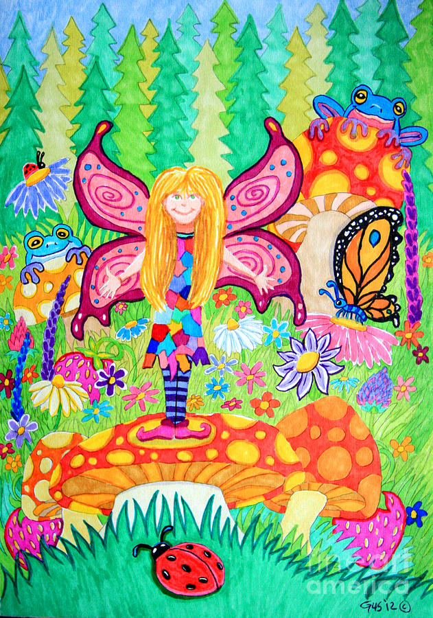 Forest Grove Fairy Drawing