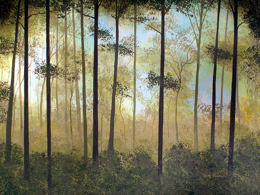 Forest Harmony Painting by Herb Dickinson