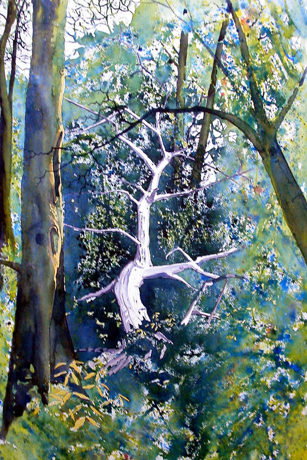 Forest Lessened  Painting by Glenn Marshall