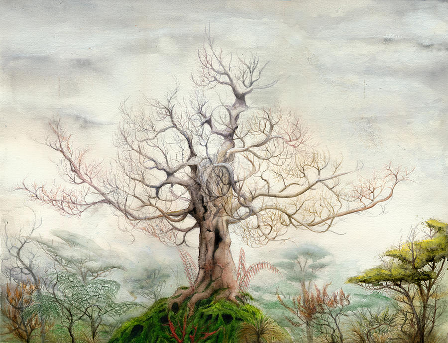 Tree Painting - Forest Of Memories by Bjorn Eek
