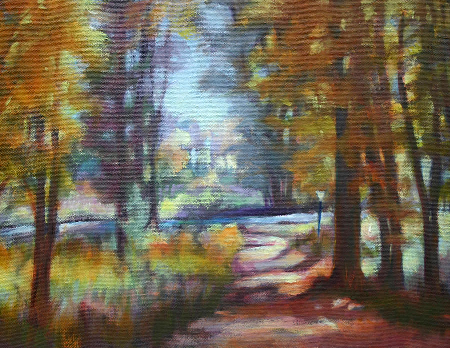 Forest Path Painting by Carol Jo Smidt