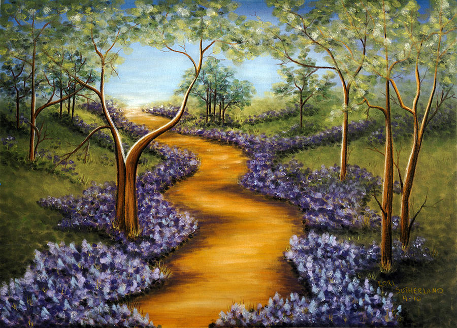 Forest Path Painting by Lori Sutherland