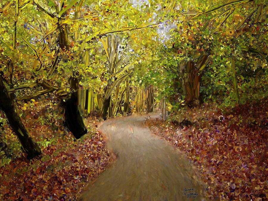 Forest Pathway Painting by Bruce Nutting