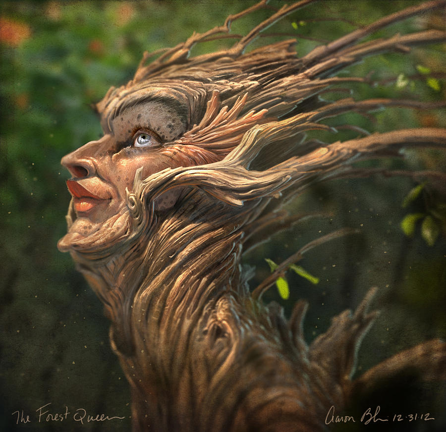 Forest Queen Digital Art by Aaron Blaise