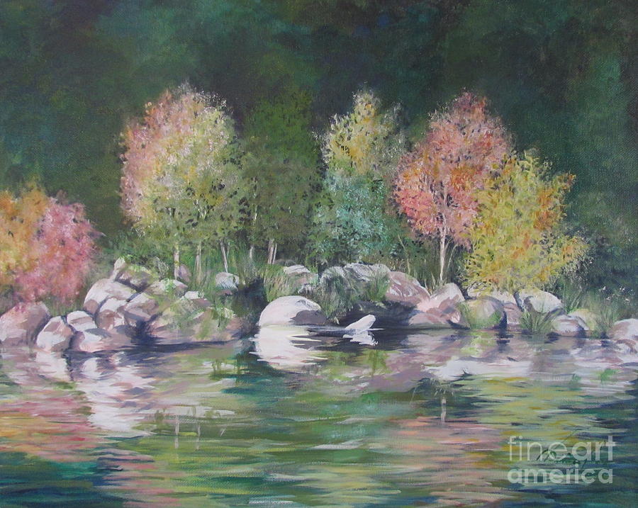 Forest Reflections Painting by Denise Hoag