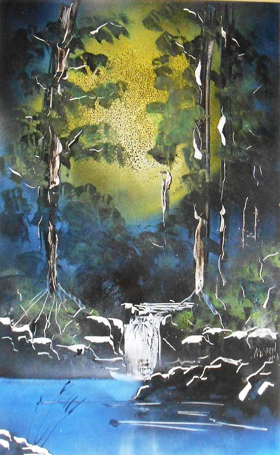 Tree Painting - Forest Sun by Aaron Beeston