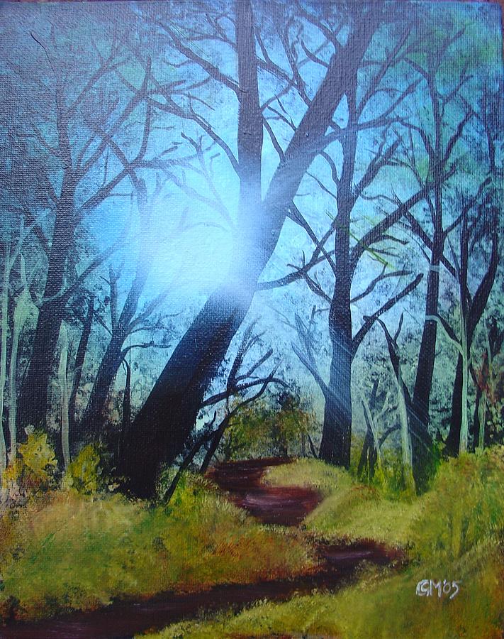 Forest Sunlight Painting by Charles and Melisa Morrison