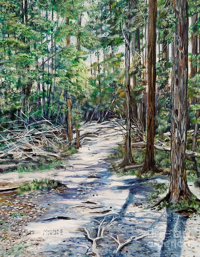 Forest Trail Painting by Marilyn McNish