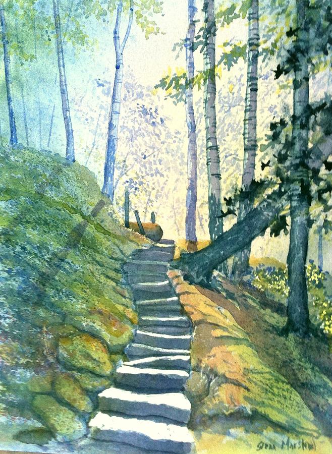 Forest Trod Painting by Glenn Marshall