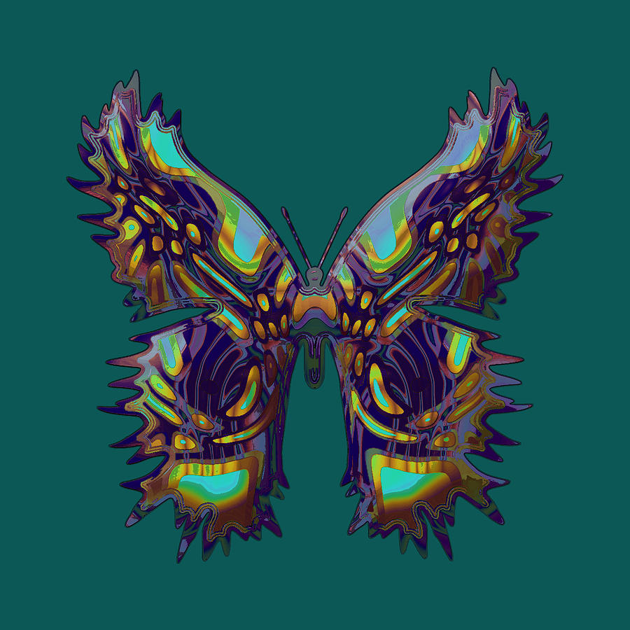 Forestfly Butterfly Digital Art by Deborah Runham