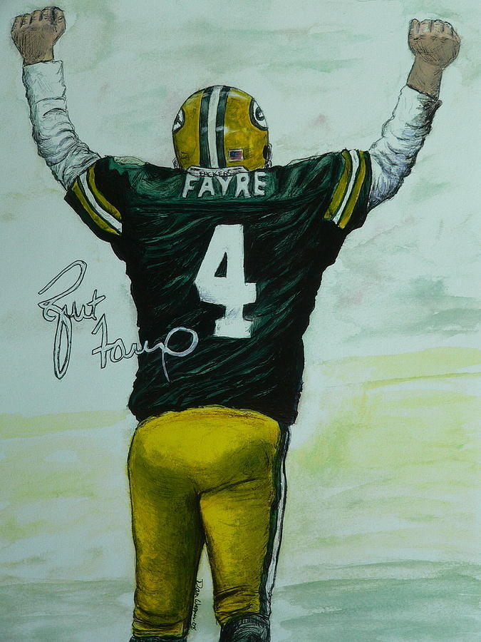 Forever Favre Painting by Dan Wagner