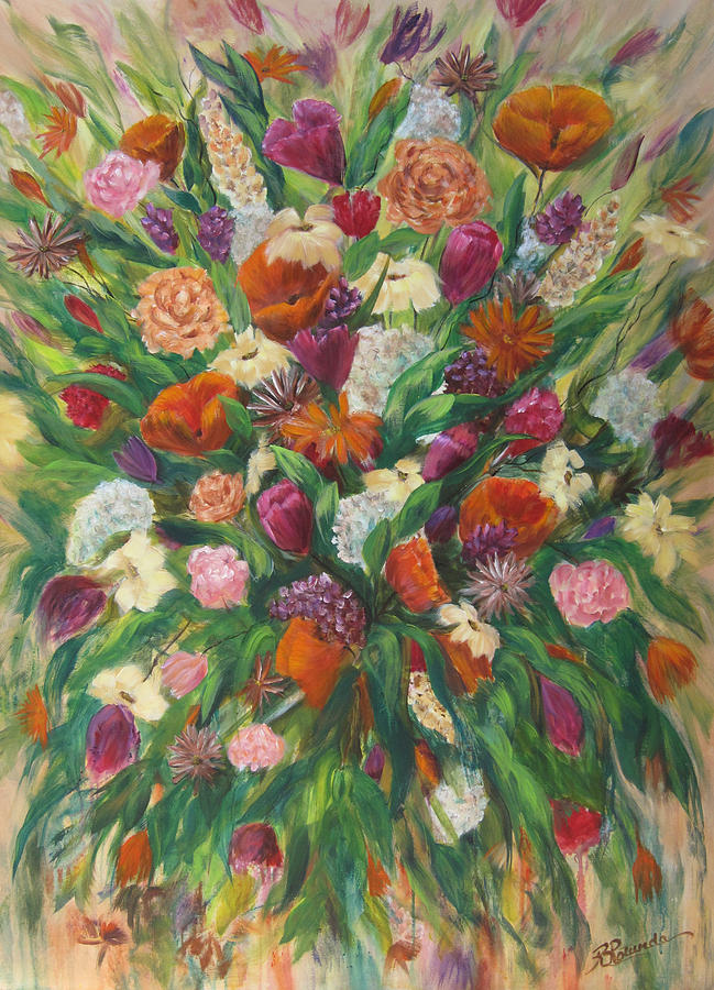 Forever In Bloom Painting by Roberta Rotunda