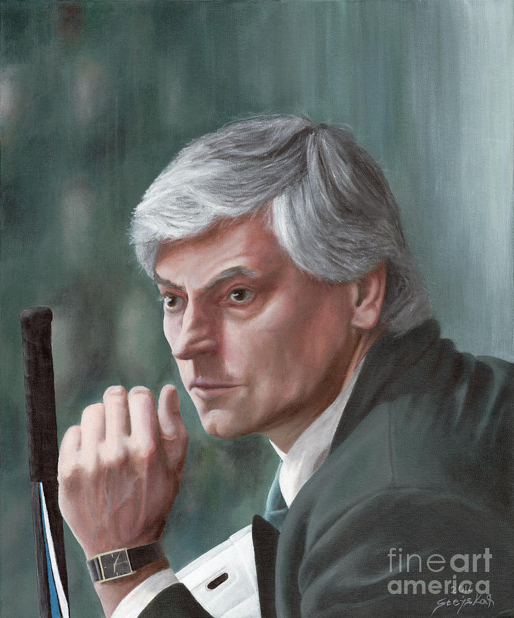 Hockey Painting - Forever Legend by Bretislav Stejskal
