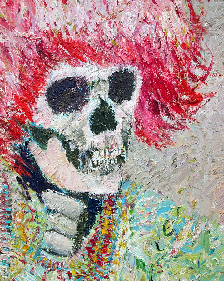 Skull Painting - Forever Rocker by Fabrizio Cassetta Skull Painting - Forever Rocker by Fabrizio Cassetta