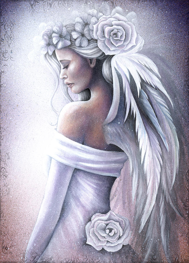 Purple Painting - Forgiveness by Jessica Galbreth